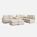 LINSY HOME RUBIK III 6 Seats With 2 Ottomans & Console - US-LH-SPF-Sofa-S800-A-62101-0-00