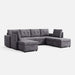 LINSY HOME RUBIK III 6 Seat With 2 Ottomans - S800-A11-62