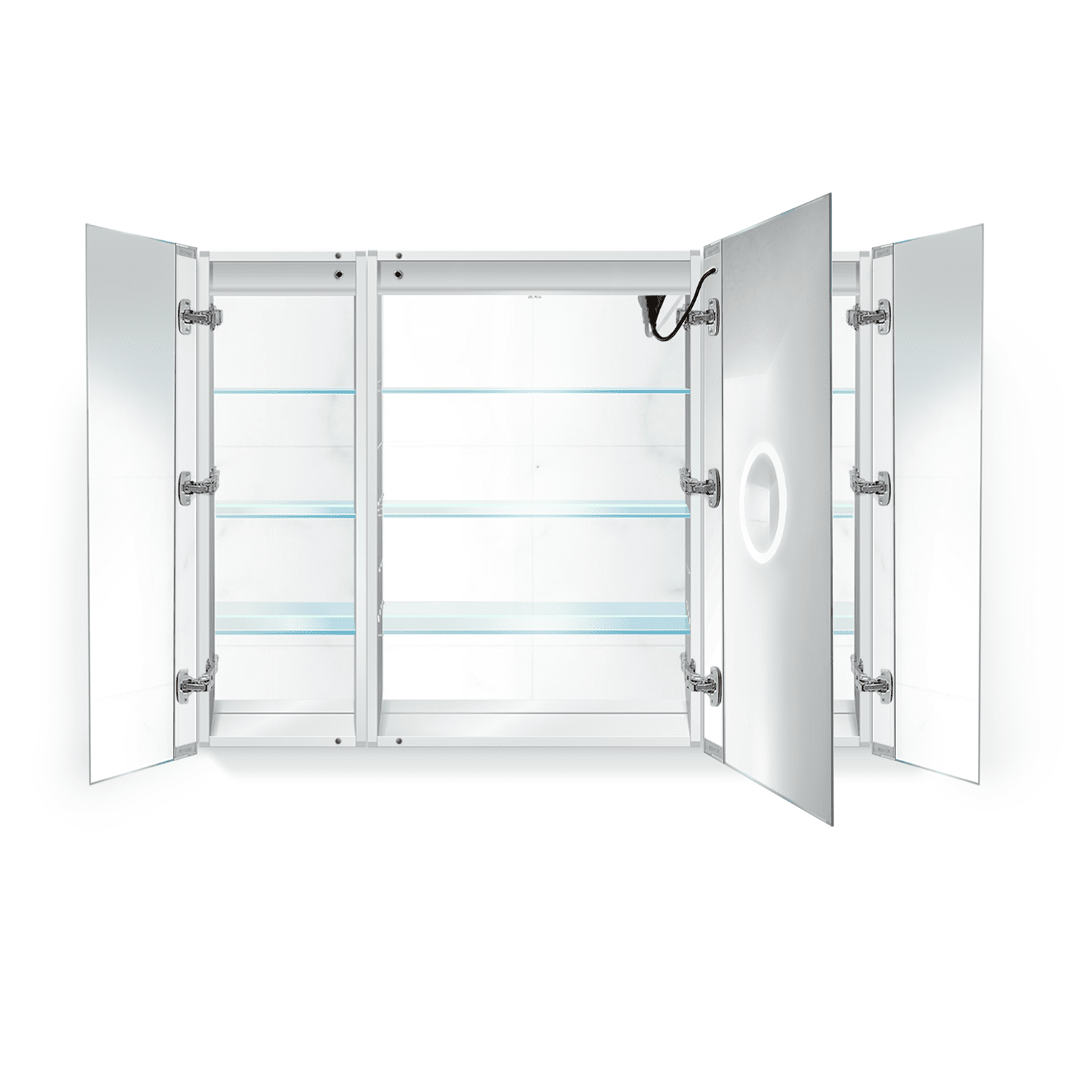 Krugg Svange 4836LRR 48" X 36" LED Medicine Cabinet with Dimmer & Defogger SVANGE4836LRR