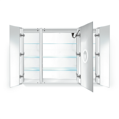Krugg Svange 4836LRR 48" X 36" LED Medicine Cabinet with Dimmer & Defogger SVANGE4836LRR
