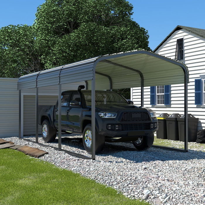 VEIKOUS Outdoor Carport Canopy , Metal Carport Tent Heavy Duty, Garage Car Shelter Shade with Metal Roof 4.8 out of 5 stars, average rating value. Read 49 Reviews. Same page link. 4.8 49 Write a review - PG0216-01