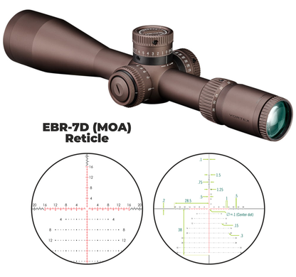 Vortex Optics Razor HD Gen III 6-36x56 FFP EBR-7D (MOA) Reticle 34 mm Tube Riflescope with with Wearable4U Bundle - RZR-63601_Hat-CD