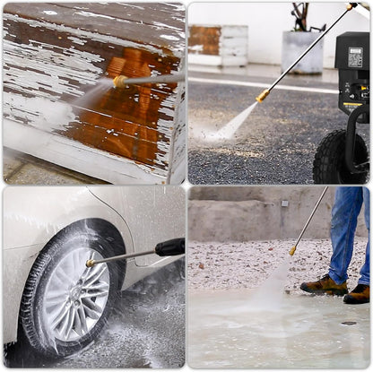 BILT HARD 4000 PSI Gas Pressure Washer, 302cc Engine, 4.0 GPM, Spray Gun, Wand, 5 QC Nozzles, 50 Ft Hose - THA-0356