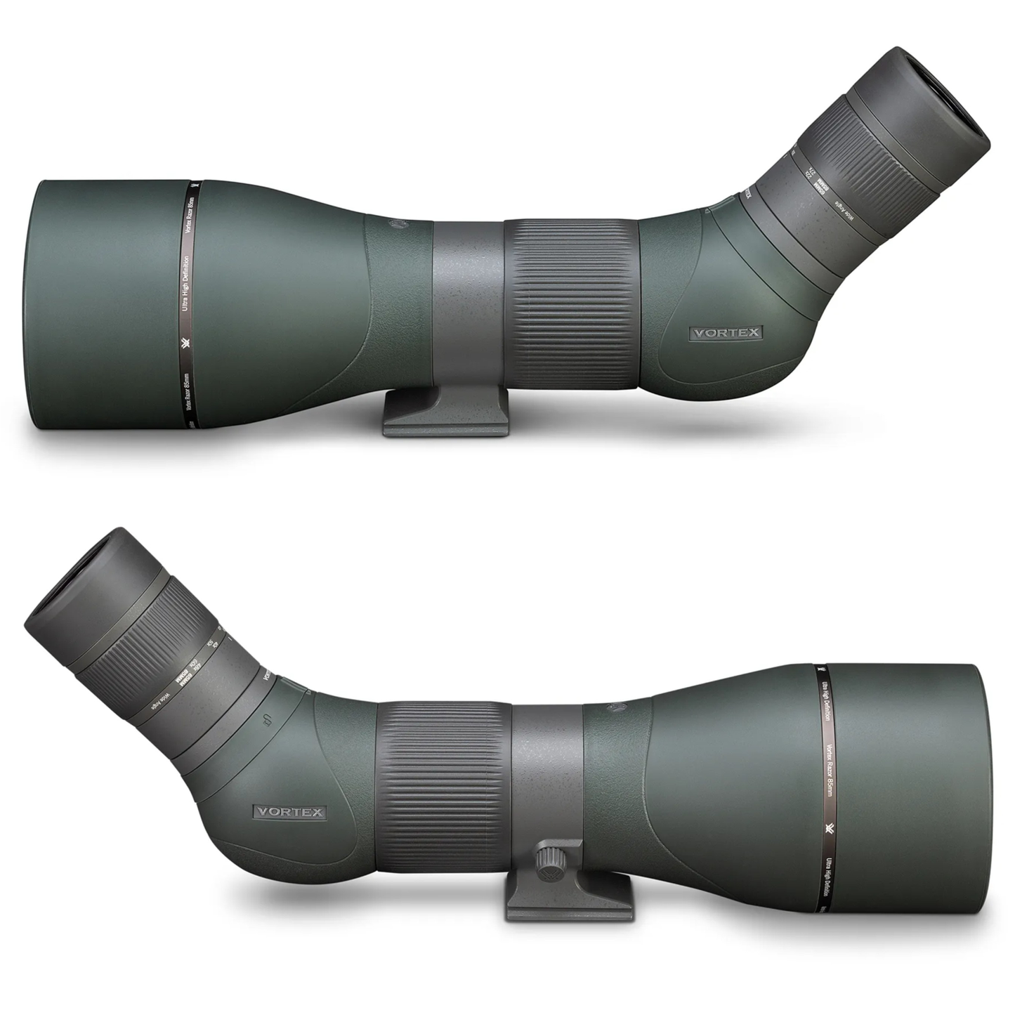 Vortex Optics Razor HD 27-60X85 (Angled) Spotting Scope RS-85A with Free Hat and Wearable4U Bundle - RS-85A_Hat-CD_LCP