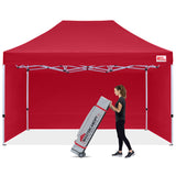 Mastercanopy Commercial Series- 10x10/10x15/10x20 Pop-up Canopy Tent with Sidewalls - B07XFM1KMJ