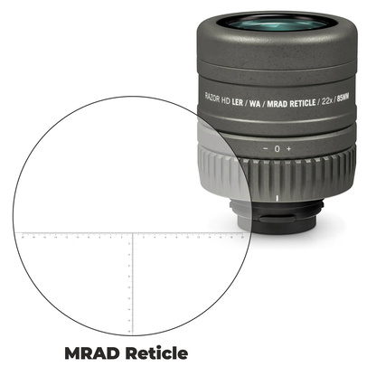 Vortex Optics Razor HD Reticle Eyepiece Ranging MRAD with Free Hat and Lens Cleaning Pen Bundle - RS-85REM_Hat-CD_LCP