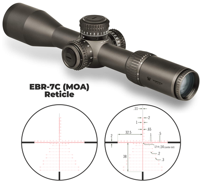Vortex Optics Razor HD Gen II 4.5-27x56 FFP Riflescope EBR-7C MOA, 34mm Tube with Wearable4U Mount and Hat Bundle - RZR-42707_Hat-CD