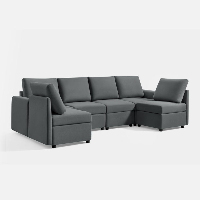 LINSY HOME RUBIK I 6 Seat Sofa - US-LH-SPF-Sofa-S900-A11-60-0-00