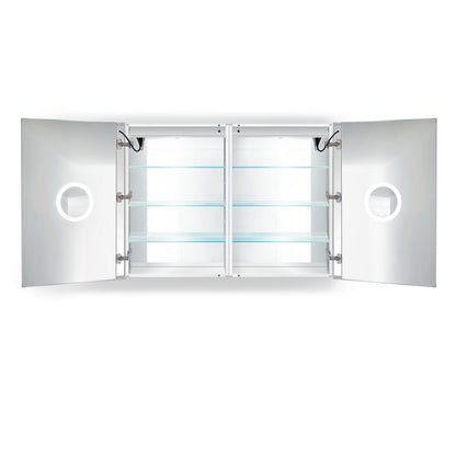Krugg Svange 4836D 48" X 36" Double LED Medicine Cabinet with Dimmer & Defogger SVANGE4836D