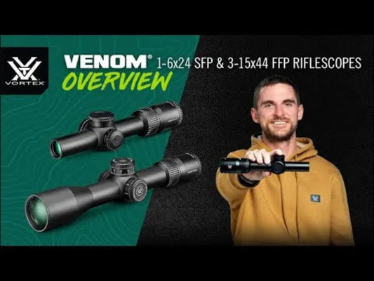 Vortex Optics Venom 3-15x44 FFP EBR-7C MOA Waterproof Riflescope  - VEN-31501