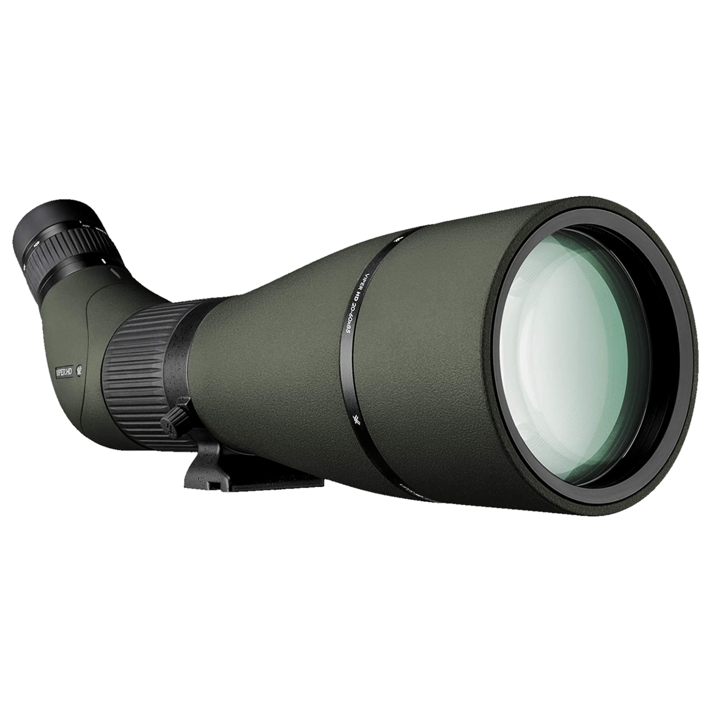 Vortex Optics Viper HD 20-60x85 Angled Spotting Scope V502 with Wearable4U Bundle - V502_Hat-CD_LCP