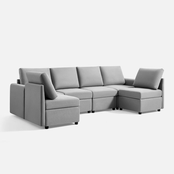 LINSY HOME RUBIK I 6 Seat Sofa - US-LH-SPF-Sofa-S900-A11-60-0-00