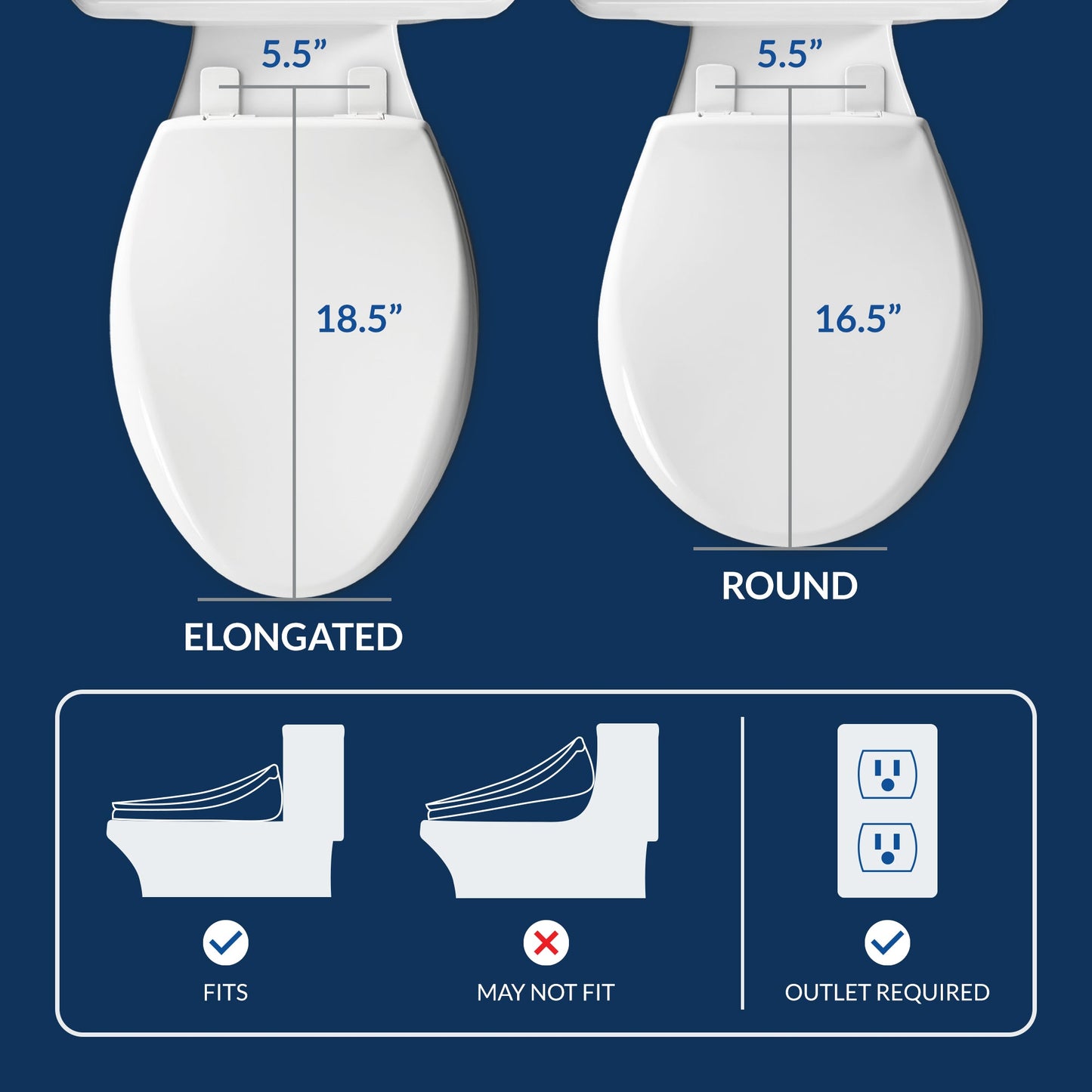 Bio Bidet BB-1000 Supreme Bidet Toilet Seat - 7ZBB1000E 000