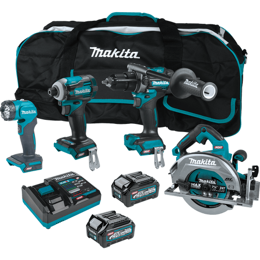 Makita 40V Max XGT️ Brushless Cordless 4 Pc. Combo Kit 2.5Ah/4.0Ah - GT400M1D1