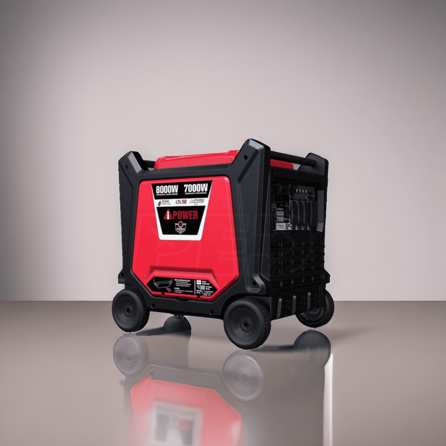 A-iPower SUA8000IE 7000W/8000W Electric Start Gas Inverter Generator New