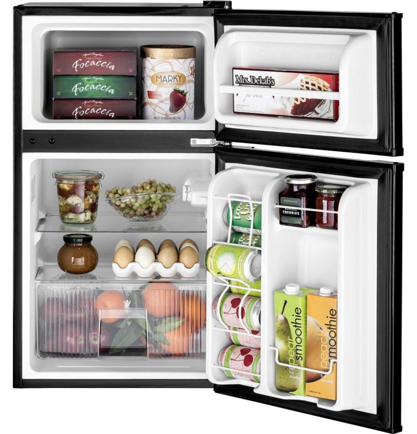 GE APPLIANCES GDE03GGKBB GE Double-Door Compact Refrigerator - GDE03GGKBB-KT