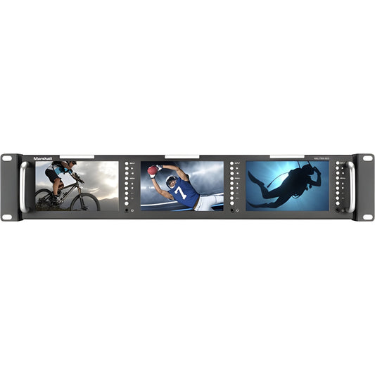 Masrshall M-LYNX-503 Triple 5" Rack mountable with HDMI, 3G-SDI,  Composite Inputs - MLYNX503