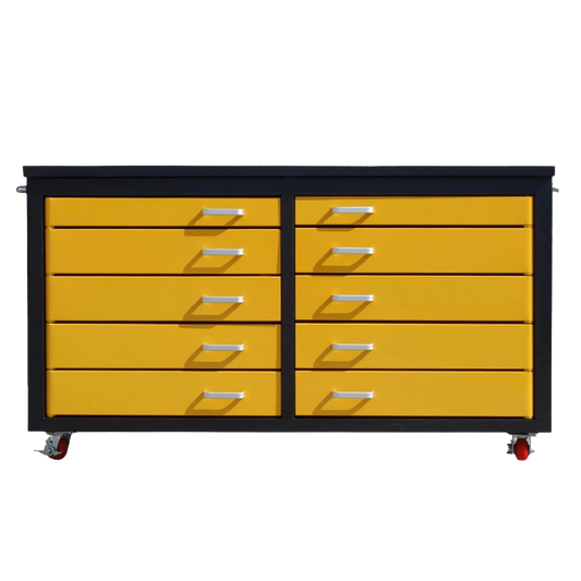 Chery Industrial [AS-IS] 6ft Storage Cabinet with Workbench (10 Drawers) - D_WW00019602