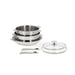 Cristel Casteline Stainless-Steel 7 Piece Cookware Set - ST7CAKP