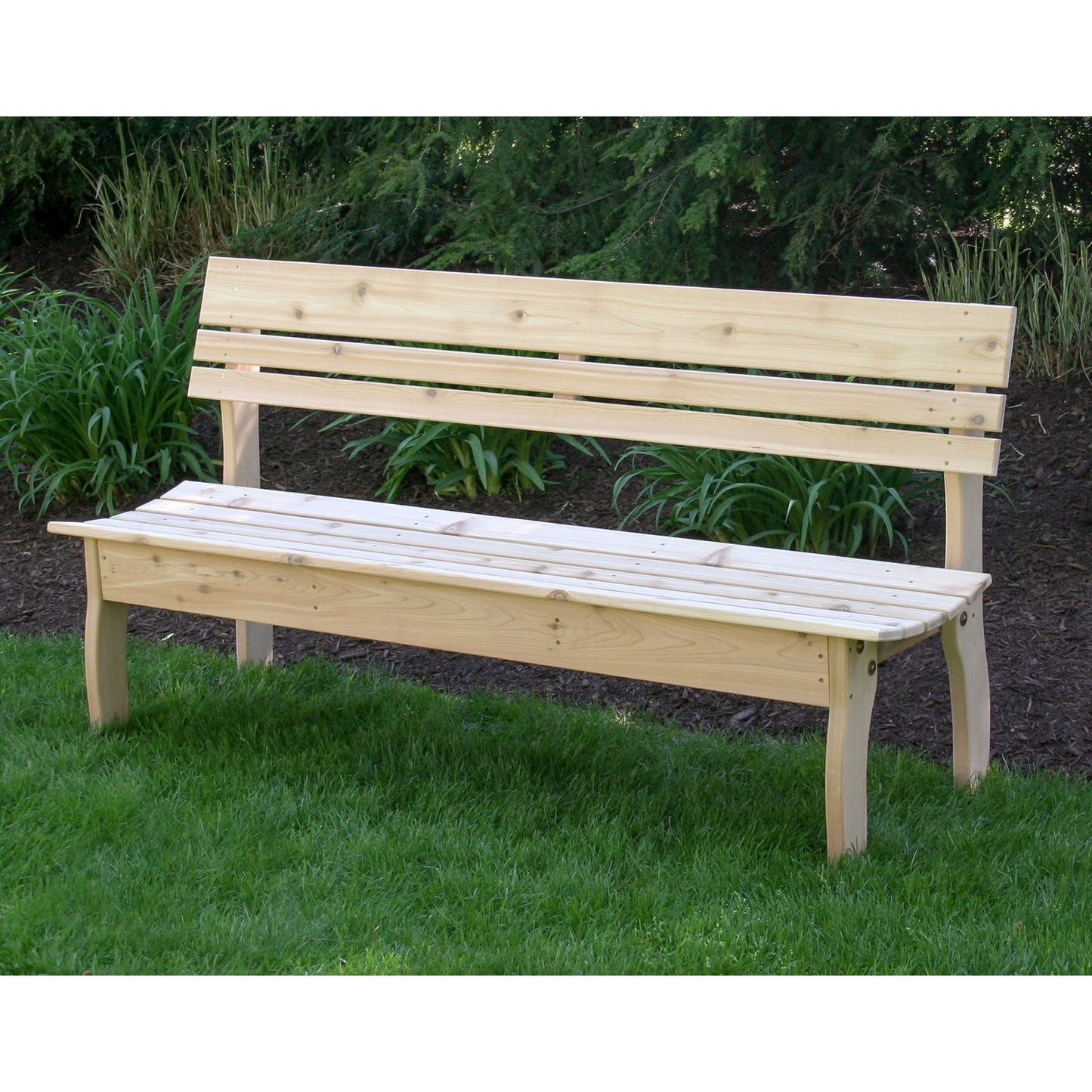 Creekvine Designs Red Cedar Chickadee Backed Bench - ELY32CTBB-2CVD