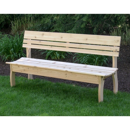 Creekvine Designs Red Cedar Chickadee Backed Bench - ELY32CTBB-2CVD