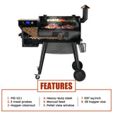 Z Grills BACKYARD WARRIOR 7002C3E (2025 NEW ARRIVAL) - ZPG-7002C3E