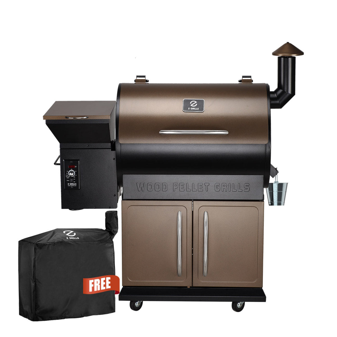 Z Grills Wood Pellet Grill &Smoker& Rain Cover Included) - ZPG-700D