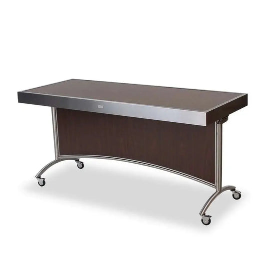 Forbes Industries 7013-6 30" Mobile Tables (nestable - 6-ft) with Stainless Steel Framed Laminate Tabletop, Stylish Legs - 7013-6