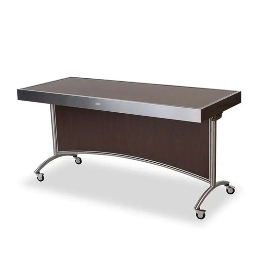 Forbes Industries 7013-6 30" Mobile Tables (nestable - 6-ft) with Stainless Steel Framed Laminate Tabletop, Stylish Legs - 7013-6