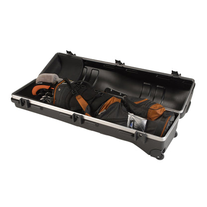SKB Cases Deluxe ATA Hard Plastic Storage 2 Wheeled Cart Golf Bag Travel Case - 93193