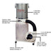 JET 2-Micron Canister Kit DC-1100VX-CK Dust Collector 1.5hp, 1PH, 115/230V- JT9-708659K