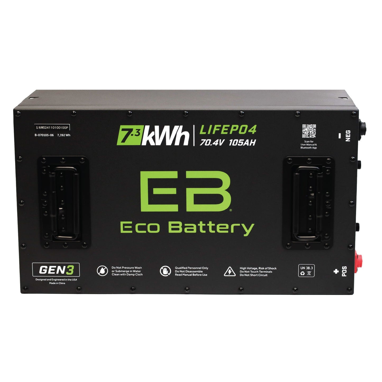 Eco Battery 70V 105AH Battery Bundle / Navitas Chassis - B-3444