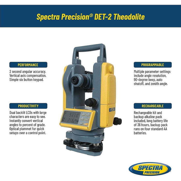 Spectra Precision Digital Electronic Theodolite - DET-2