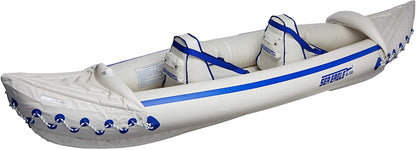 Sea Eagle 330 Inflatable Portable Sport Kayak Canoe 2 Person Pro Package With Paddles White Blue New - SE330K_P