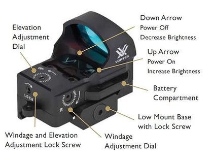 Vortex Optics Razor Red Dot Sight, 6 MOA Dot - RZR-2003