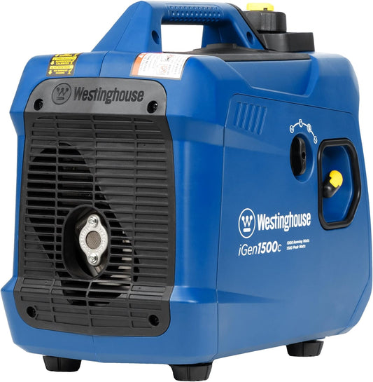 Westinghouse Inverter Generator 1000W/1500W 15 Amp Recoil Start Gas New - IGEN1500C