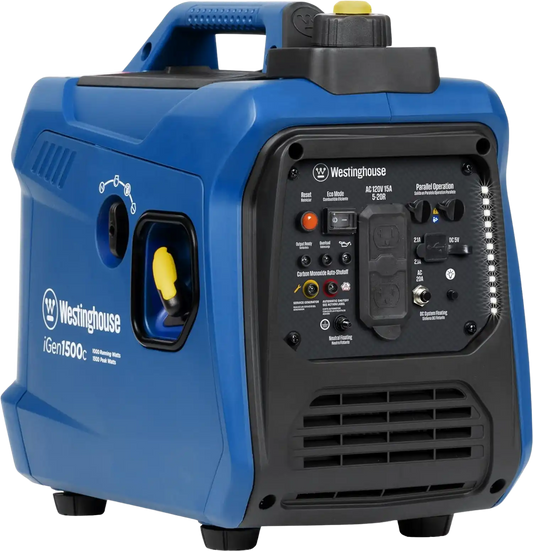 Westinghouse Inverter Generator 1000W/1500W 15 Amp Recoil Start Gas New - IGEN1500C