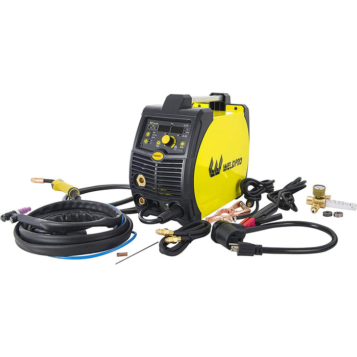 Weldpro 200 Amp Inverter 3-in-1 Multi-Process Welder With Dual-Voltage 200V/110V MIG/TIG/Arc Stick MIG200GDsv