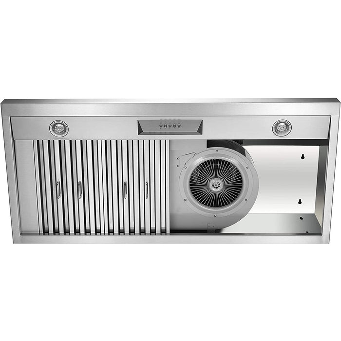 NXR 36 in. Natural Gas Range and Under Cabinet Range Hood Package, - SC3611EHBD