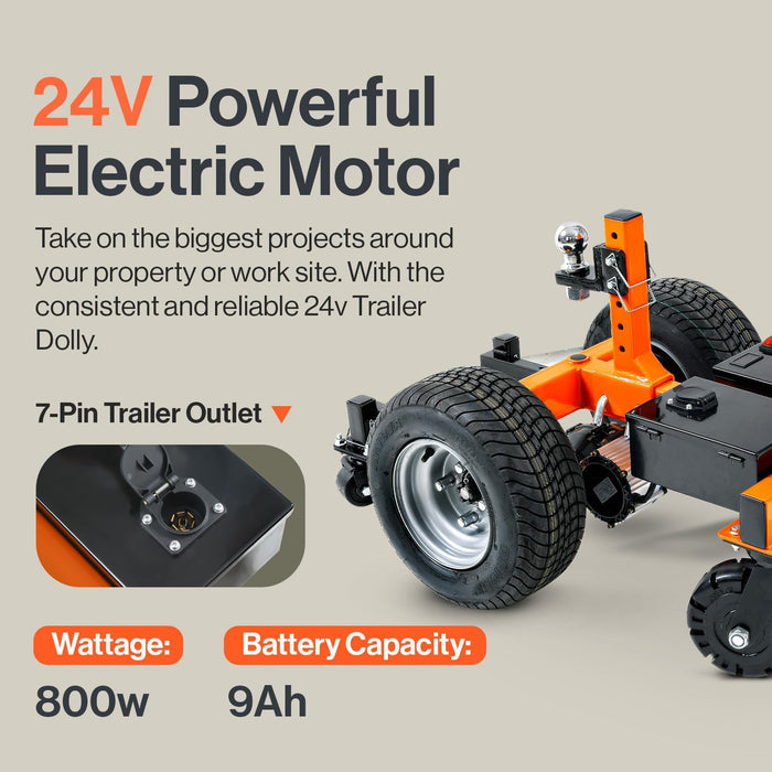 Super Handy GUO094 Electric Self-Propelled Trailer Dolly 7500 LBS Max Towing 5500 LBS Max Boat 1100 LBS Max Tongue Weight New