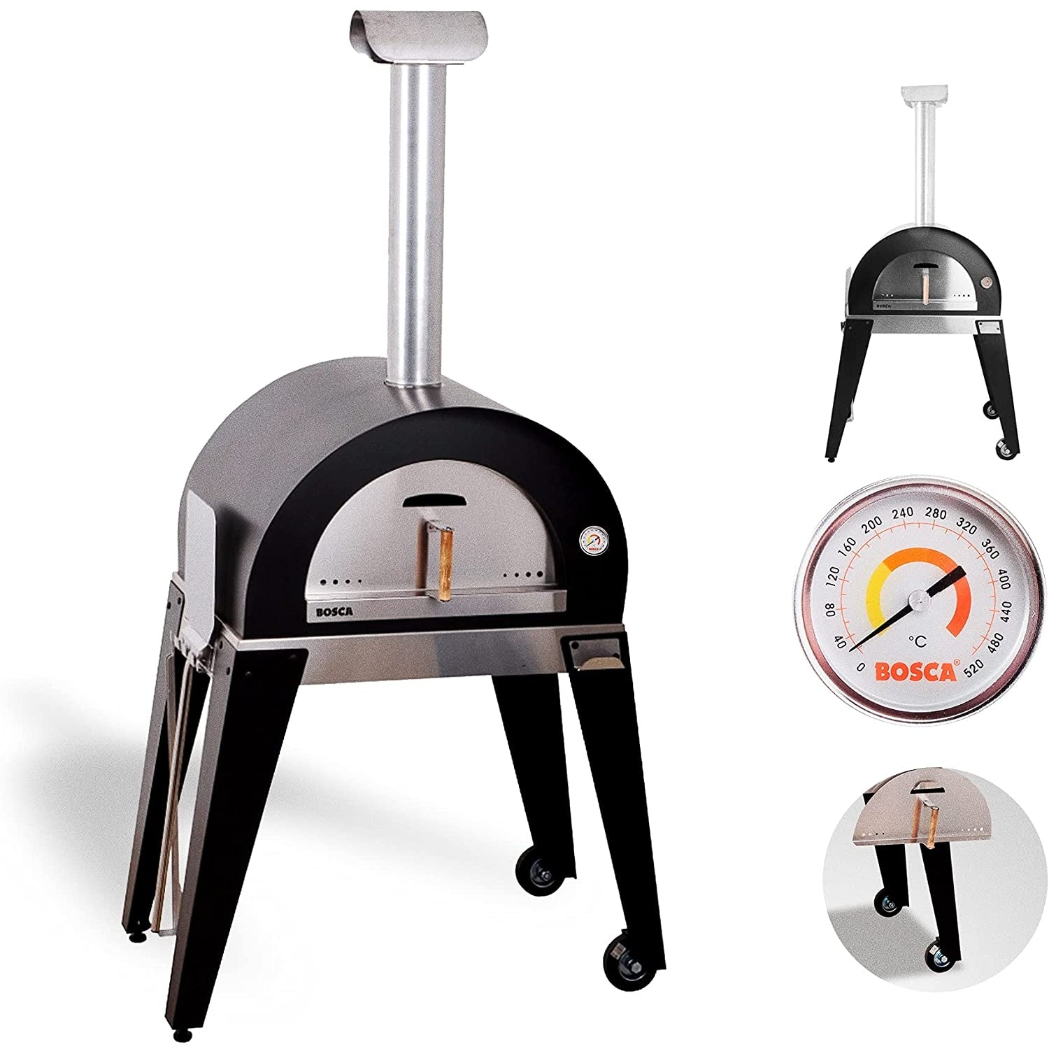 Bosca Nahuen 41 Inch Outdoor Wood Fired Pizza Oven - BOSCAHORNAH