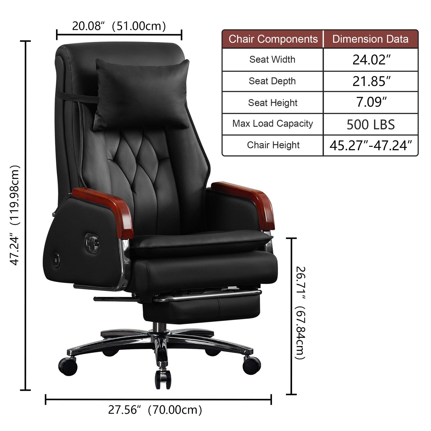 Kinnls Cameron Massage Executive Chair - GF1A1MHV8