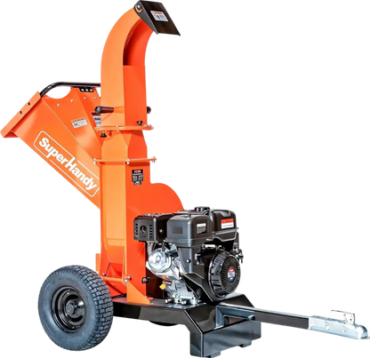 Super Handy GUO141 Towable Wood Chipper 4" Chipping Capacity 15 HP Gas Electric Start New - GUO141