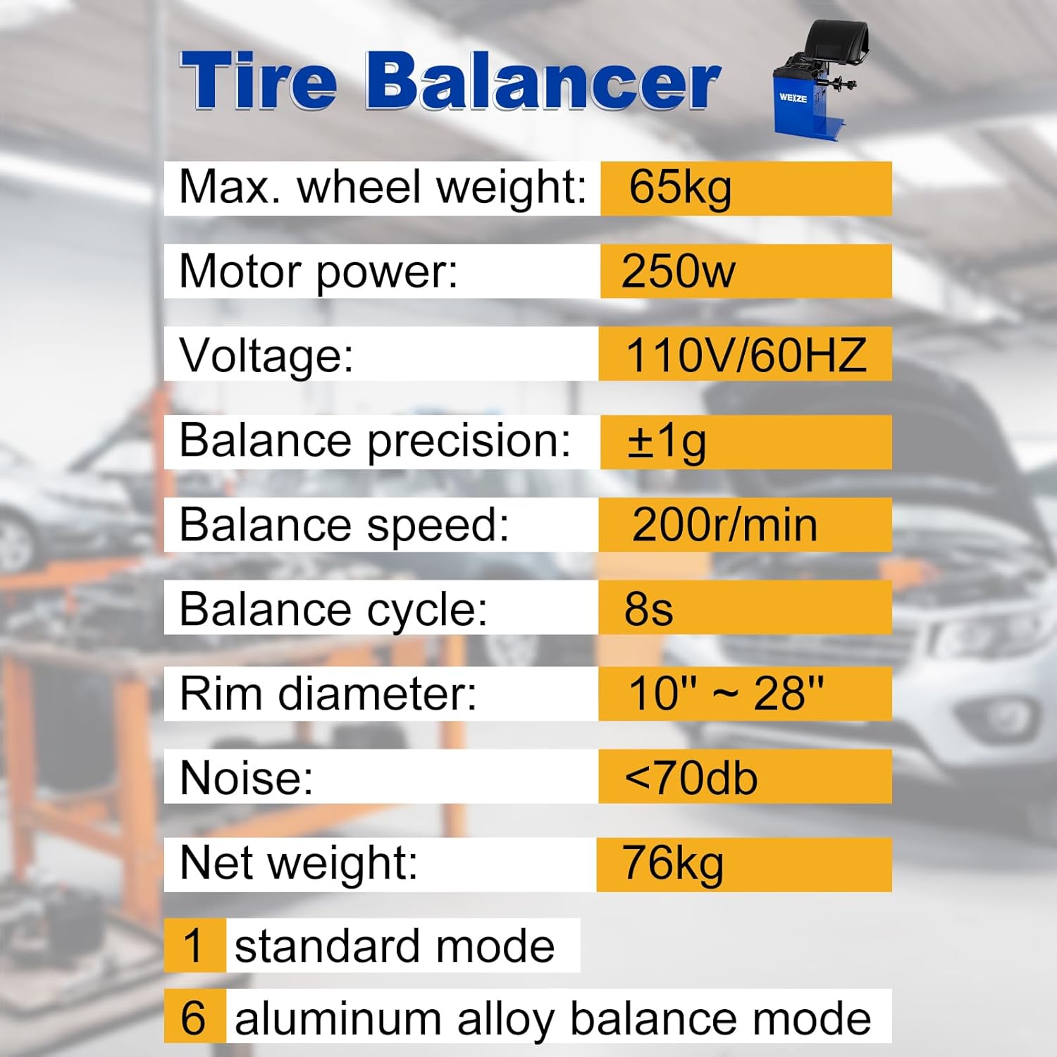 WEIZE New Tire Changer with Robo-Arm & Robo-Roller Tool, Electric Motor and 2 Helper Arms - PLA-1009+PLA-1006