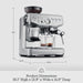 Breville Barista Express Impress Espresso Machine, Brushed Stainless Steel - BES876BSS