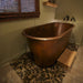 Premier Copper 72 in. Hammered Copper Modern Style Bathtub - BTM72DB