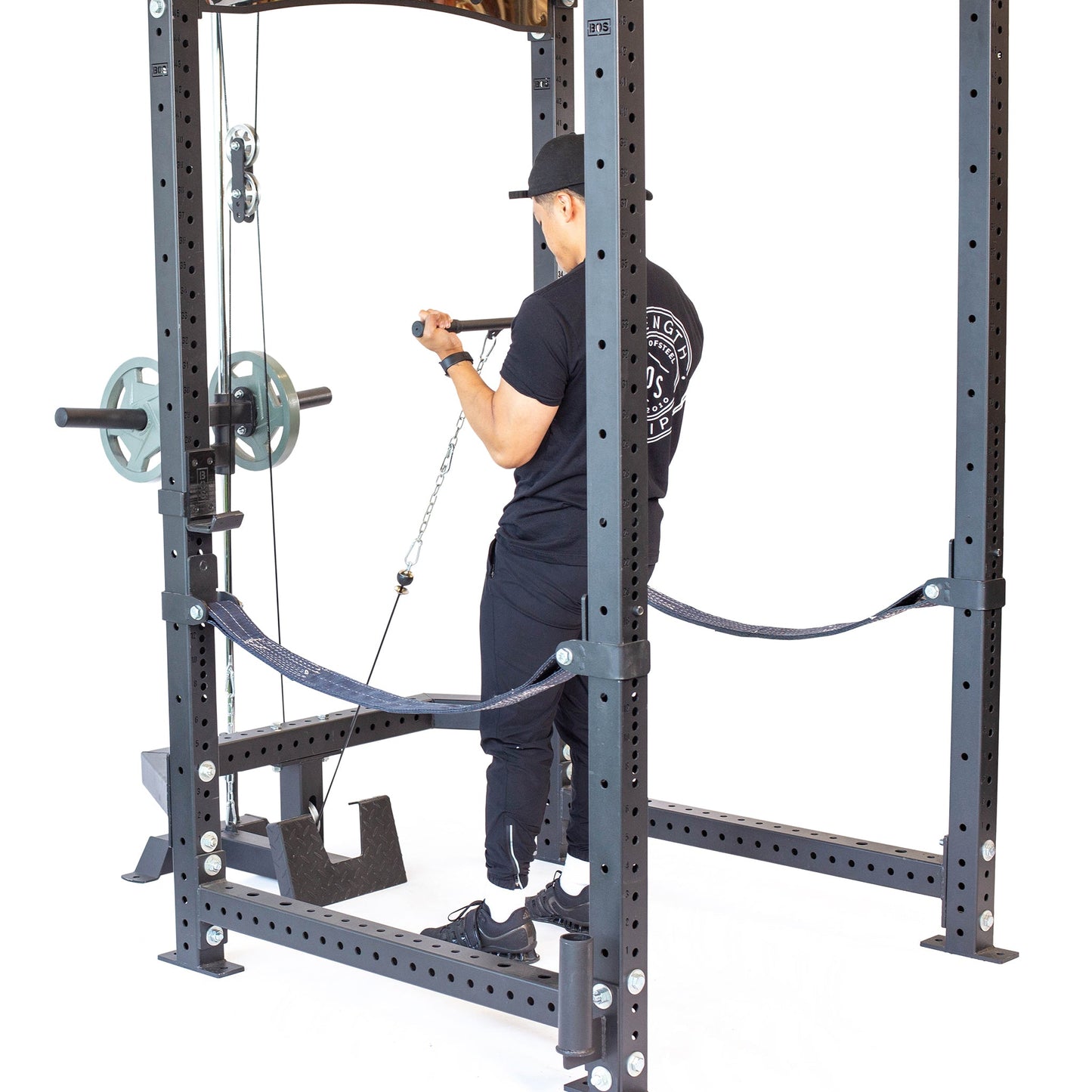 Bells Of Steel Lat Pulldown & Low Row Rack Attachment - Hydra & Manticore - 72-LA-RA-HDR-SET