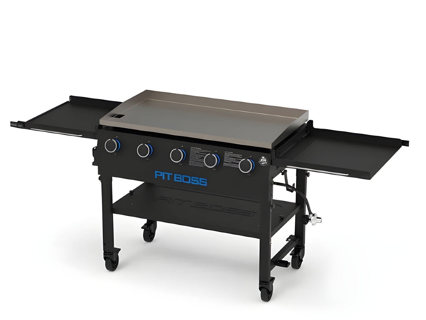 Pit Boss 5 Burner Gas Griddle w/ Folding Side Shelves - 11004