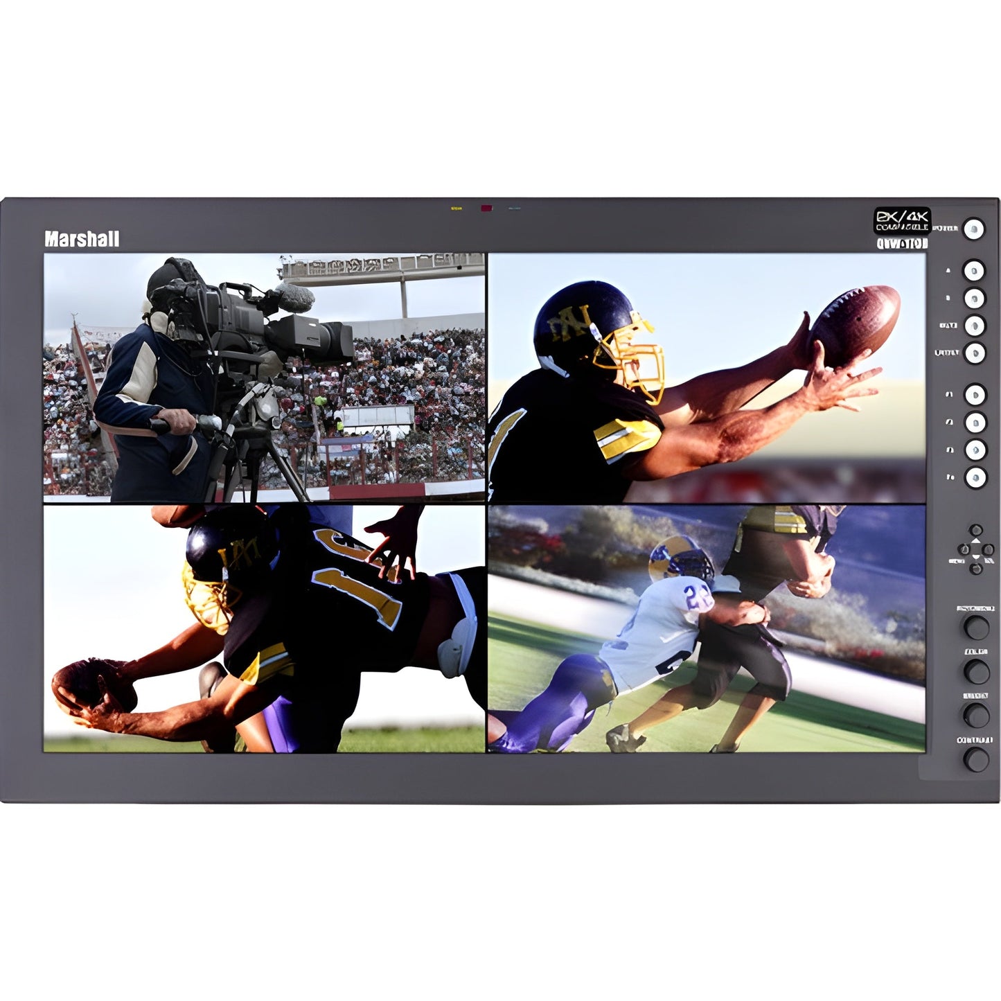 Marshall QVW-1708-HDI-DT Quad View 17 inch native resolution 4K quad HDMI (IMD) w/ Desktop Stand - QVW1708HDIDT