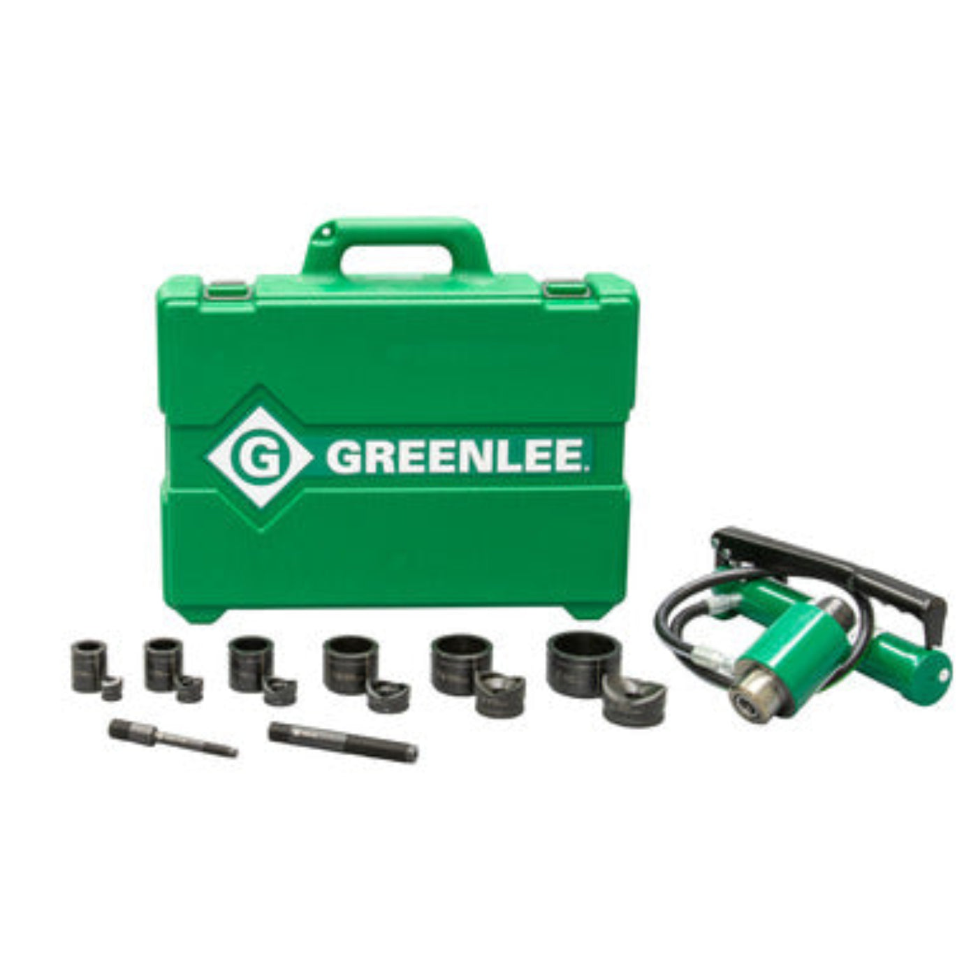 Greenlee Hydraulic Knockout Kit 11 Ton, 1/2" - 2" w/ Hand Pump - 7306